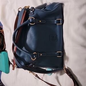 Denim Florentine leather Dooney & bourke
